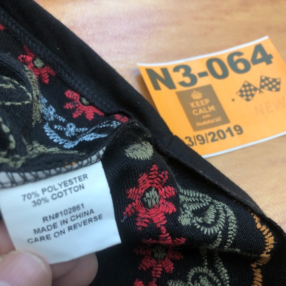 Dor Dor Couture Floral Embroidered Hoodie Small S - Picture 7 of 8